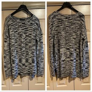 Sanctuary black and white crew neck sweater